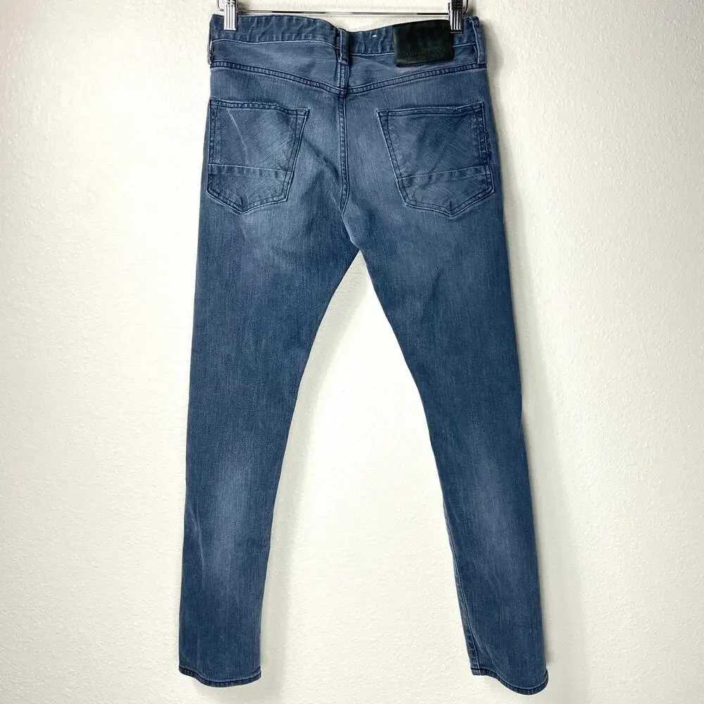 Scotch & Soda Jeans Mens 28x30 Ralston Gray Button‎ Fly Amsterdam Blauw